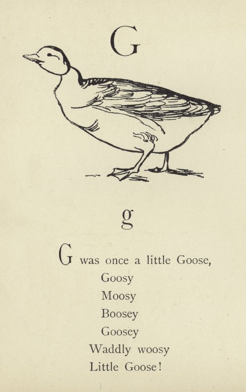 A letra G de Edward Lear