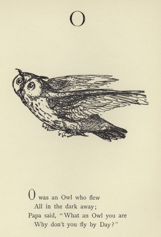 A letra o de Edward Lear