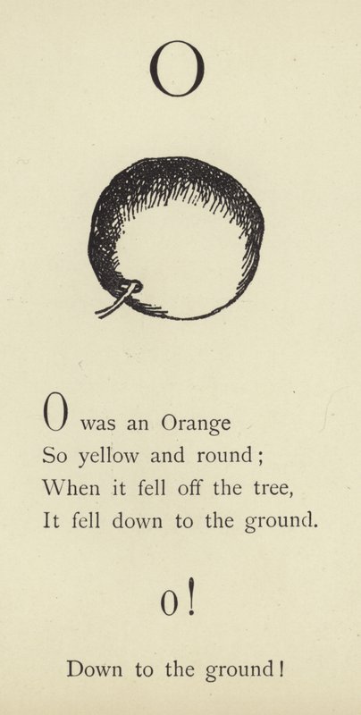 A letra o de Edward Lear