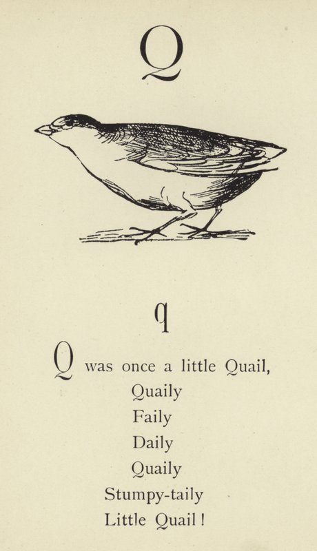 A letra Q de Edward Lear