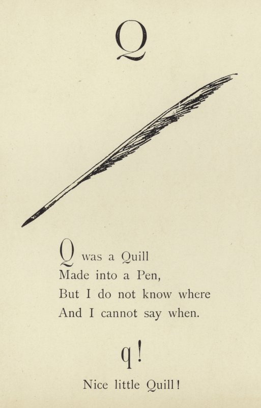 A letra Q de Edward Lear