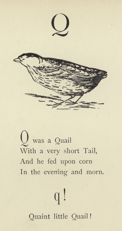 A letra Q de Edward Lear
