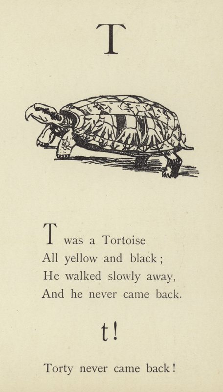 A letra T de Edward Lear