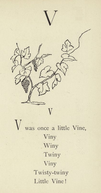 A letra V de Edward Lear