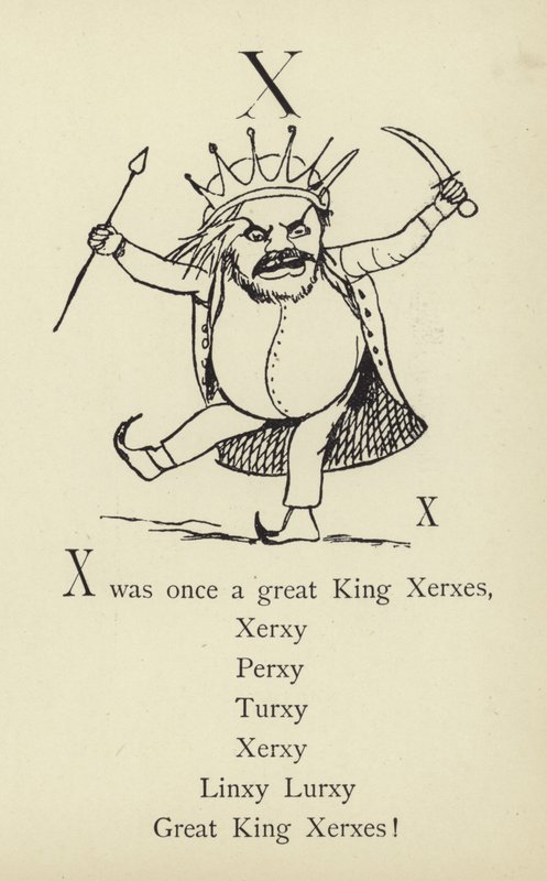 A letra X de Edward Lear