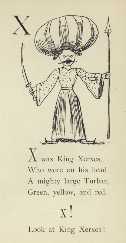 A letra X de Edward Lear