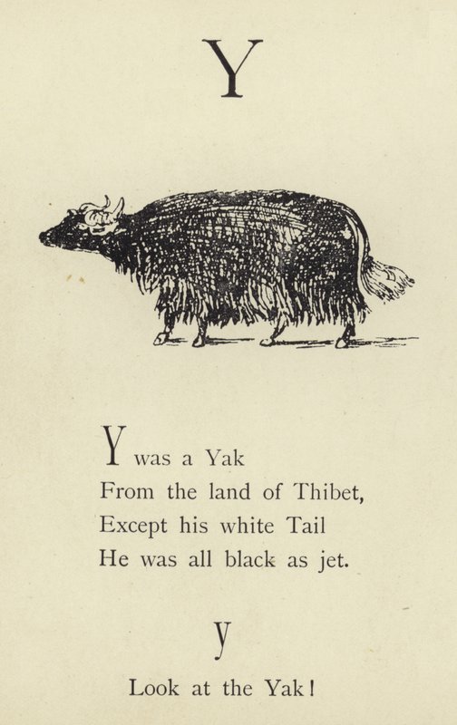 A letra y de Edward Lear
