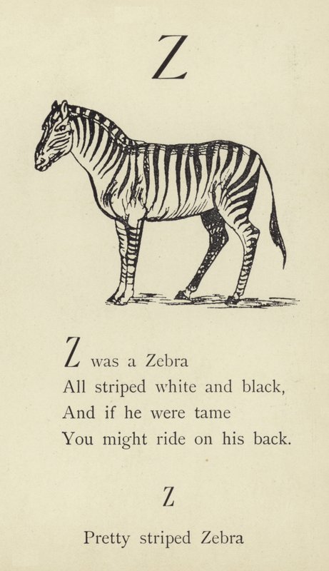 A letra Z de Edward Lear
