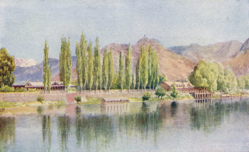 A residência e clube, Srinagar de Edward Mary Joseph Molyneux