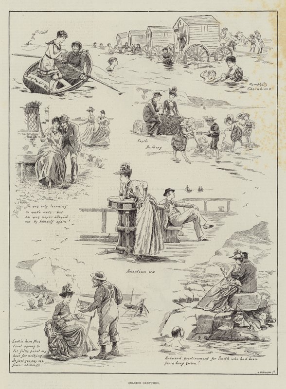 Esboços à beira-mar de Edward Morant Cox