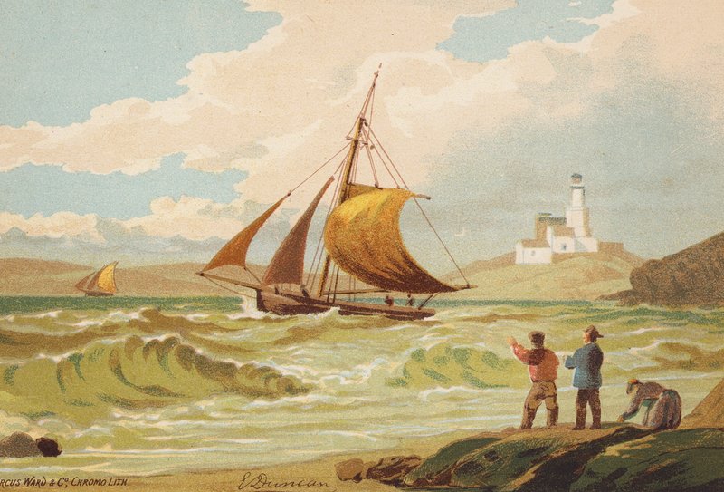 Passagem de Whitby (litografia a cores) de Edward (after) Duncan