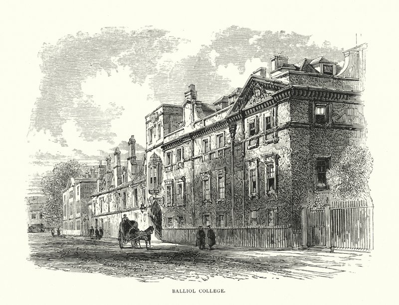 Balliol College (gravura) de Edward (after) Whymper