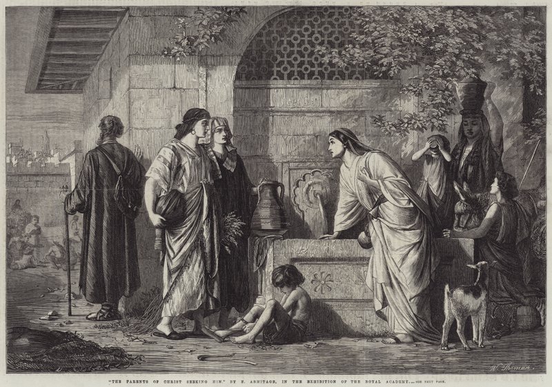 Os pais de Cristo em busca dele de Edward A. Armitage