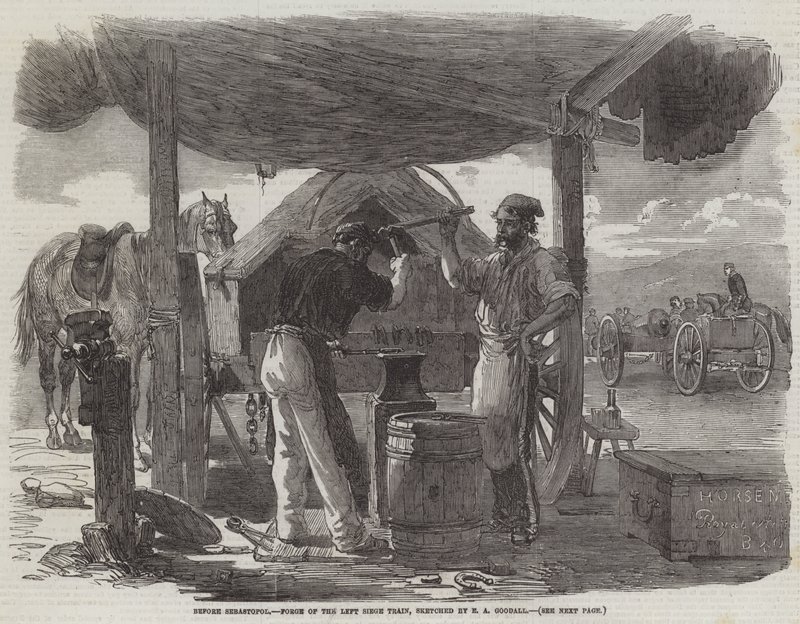 Antes de Sebastopol, Forja do Trem de Cerco Esquerdo de Edward Angelo Goodall
