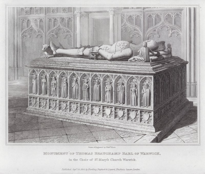 Monumento de Thomas Beauchamp Conde de Warwick, no Coro de St Mary