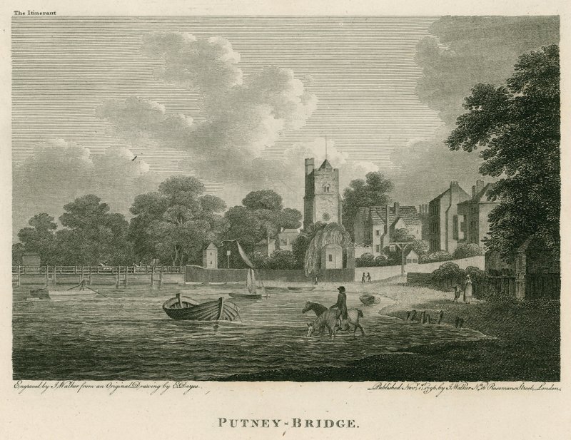Ponte de Putney, em Londres de Edward Dayes