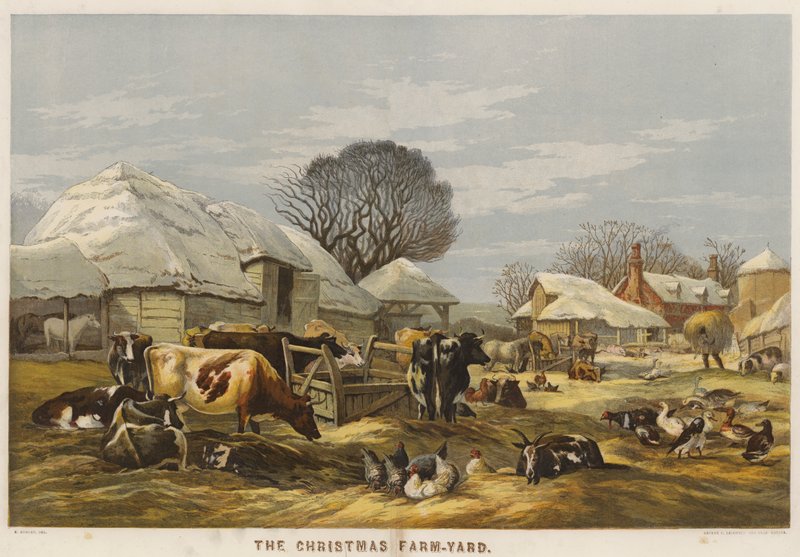 A Fazenda de Natal (Chromolitho) de Edward Duncan