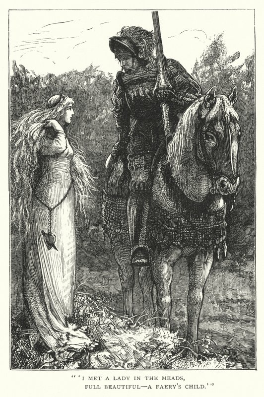 La Belle Dame sans Merci (gravura) de Edward Frederick (after) Brewtnall