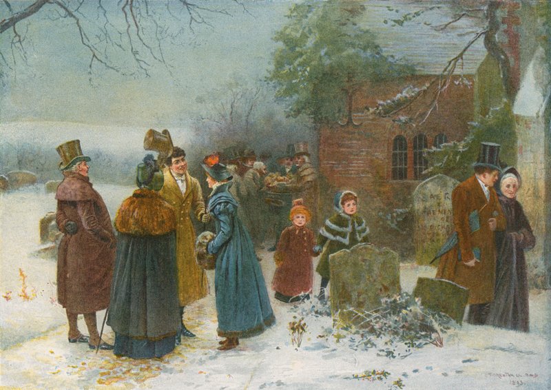 Manhã de Natal: Saudações de boa vizinhança e Doles aos pobres e necessitados de Edward Frederick Brewtnall