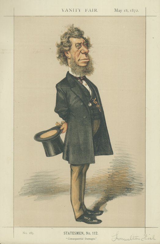 O Hon Hamilton Fish, Secretário de Estado dos Negócios Estrangeiros dos EUA de Edward Frederick Brewtnall