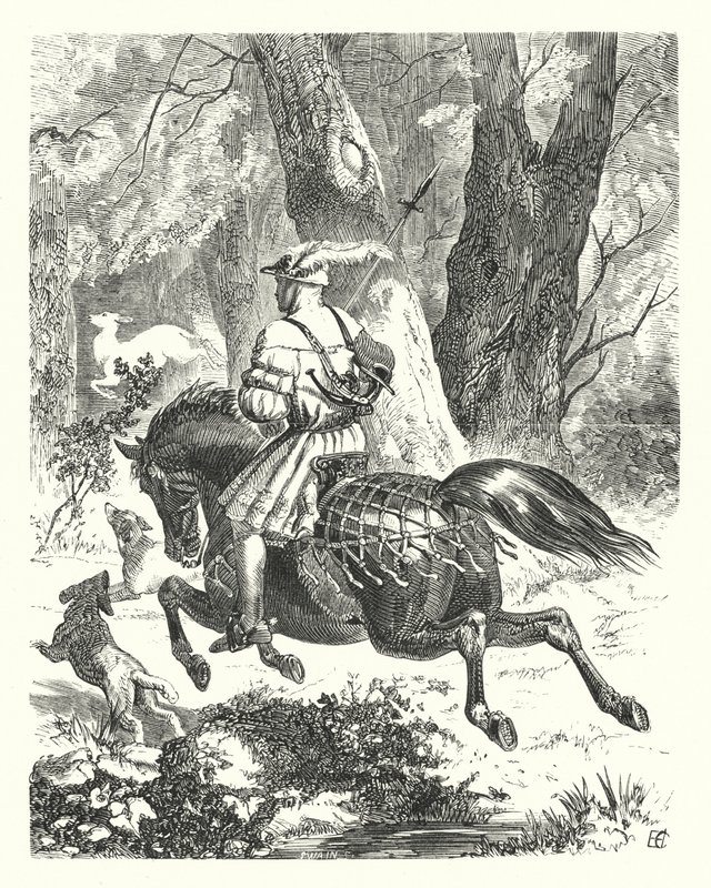 Uma antiga balada reescrita (gravura) de Edward Henry (after) Corbould