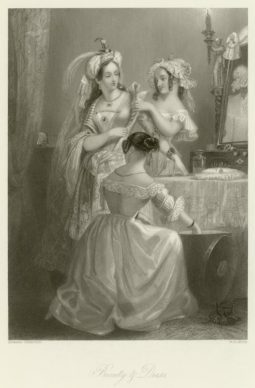 Beleza e vestido de Edward Henry Corbould