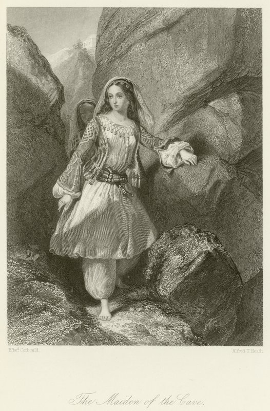 A donzela da caverna de Edward Henry Corbould