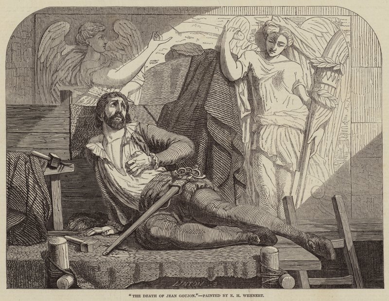 A morte de Jean Goujon de Edward Henry Wehnert