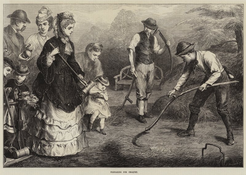 Preparando-se para o Croquet de Edward Hughes
