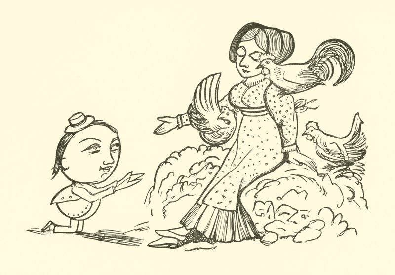 O cortejo do Yonghy-Bongy-Bo (gravura) de Edward Lear