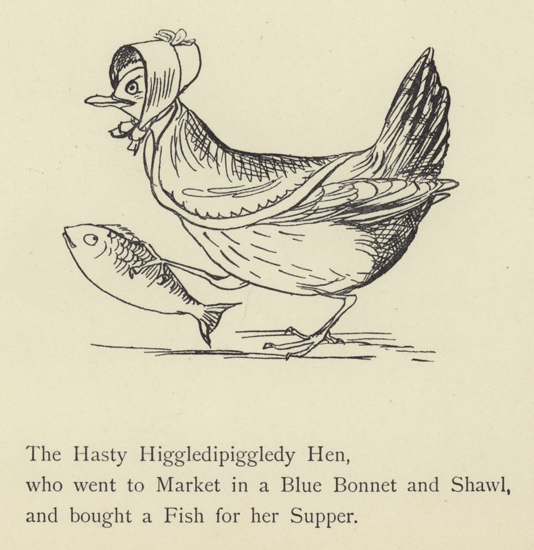 A Galinha Higgledipiggledy Apressada de Edward Lear