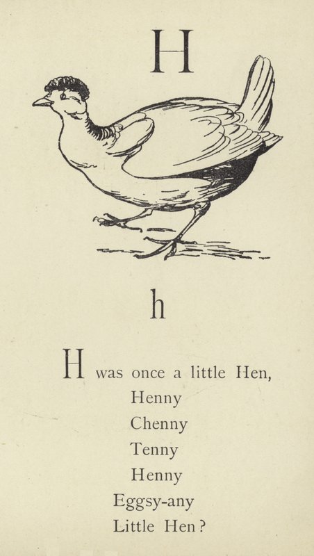 A letra H de Edward Lear