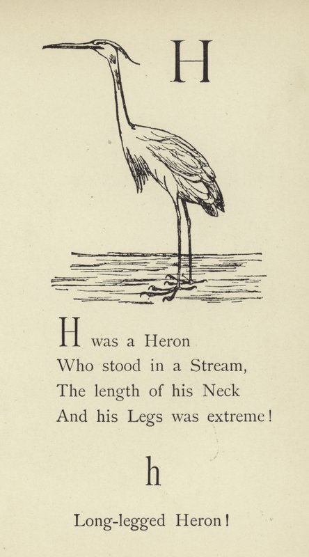 A letra H de Edward Lear