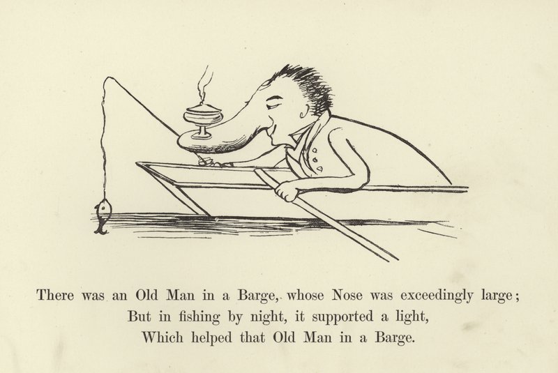 Havia um homem velho em uma barcaça, cujo nariz era excessivamente grande de Edward Lear
