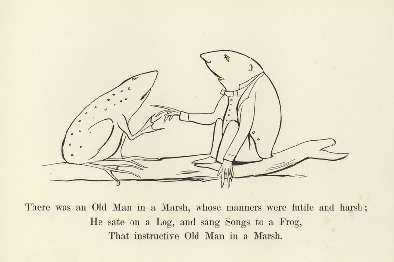 Havia um velho homem em um pântano, cujas maneiras eram fúteis e duras de Edward Lear