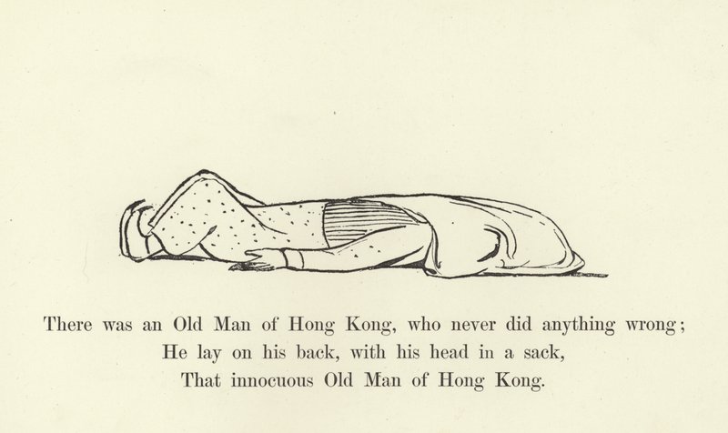 Houve um velho de Hong Kong, que nunca fez nada de errado de Edward Lear