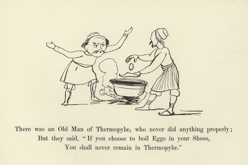 Houve um velho de Termópilas, que nunca fez nada de Edward Lear