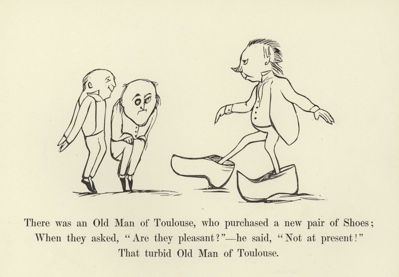 Houve um velho de Toulouse, que comprou um novo par de sapatos de Edward Lear