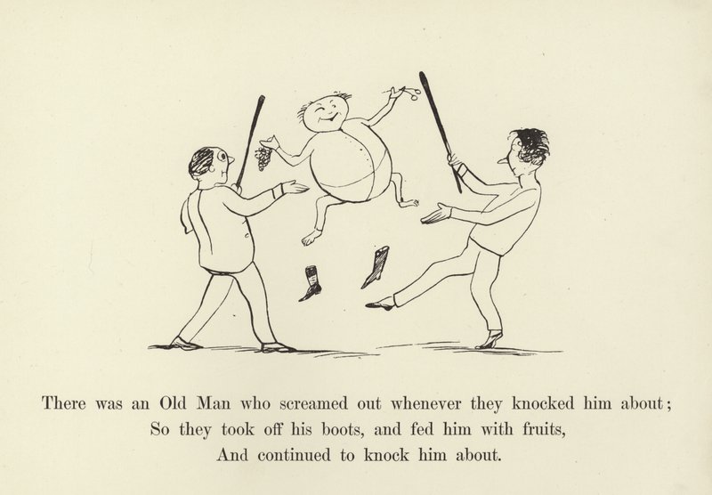 Havia um Velho, que gritava sempre que o derrubavam de Edward Lear