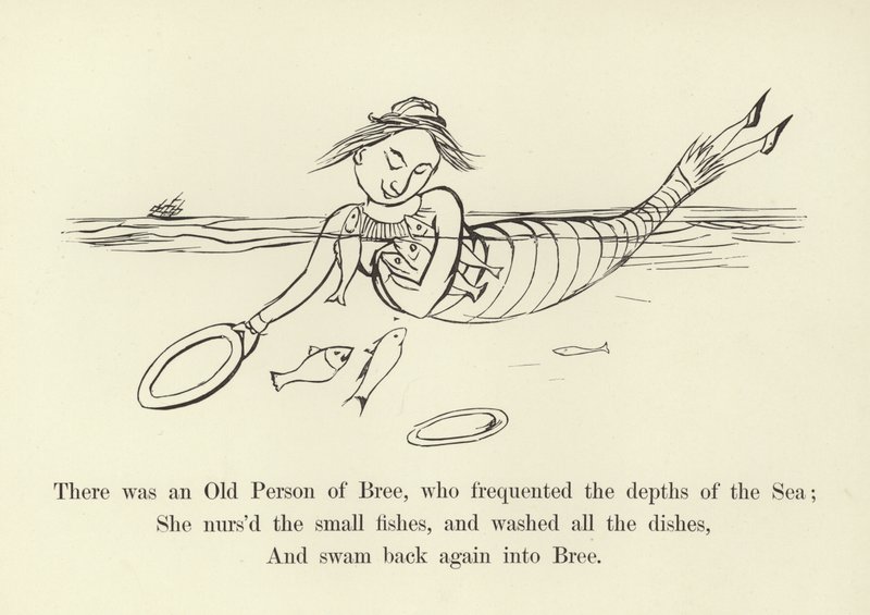 Havia uma pessoa idosa de Bree, que freqüentava as profundezas do mar de Edward Lear