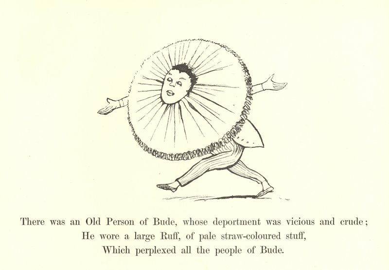 Havia uma Velha Pessoa de Bude, cujo comportamento era cruel e cruel. de Edward Lear