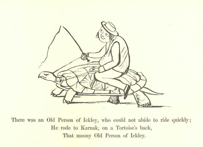 Havia uma pessoa idosa de Ickley, que não podia suportar andar rapidamente de Edward Lear