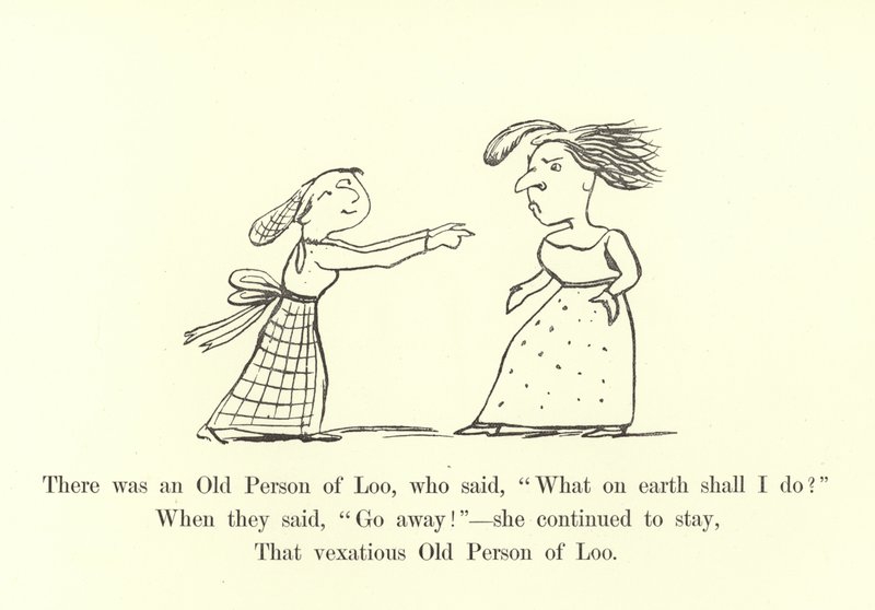 Havia uma Velha Pessoa de Loo, que disse: O que na terra devo fazer de Edward Lear