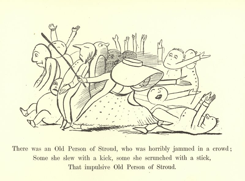 Havia um velho de Stroud, que estava horrivelmente preso em uma multidão de Edward Lear