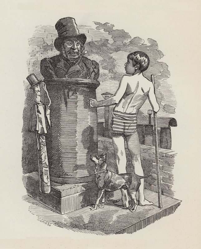 Ilustração para The Water-Babies de Charles Kingsley (gravura) de Edward Linley (after) Sambourne