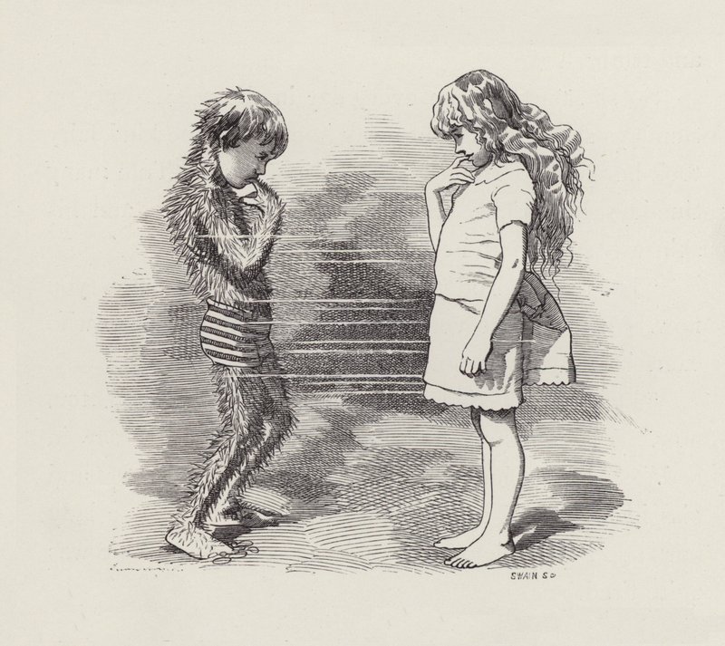 Ilustração para The Water-Babies de Charles Kingsley (gravura) de Edward Linley (after) Sambourne