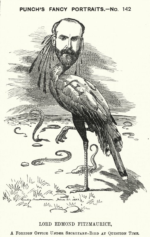 Soco cartoon: Edmond Fitzmaurice de Edward Linley (after) Sambourne