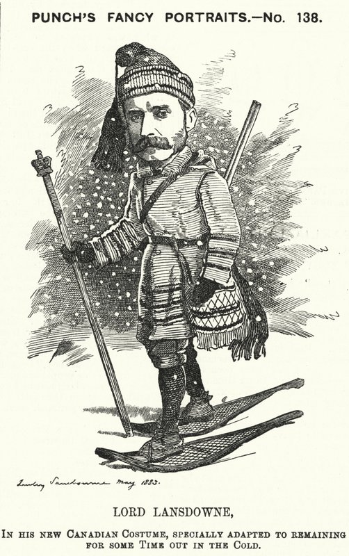 Soco cartoon: Henry Petty-Fitzmaurice, 5º Marquês de Lansdowne, político britânico e Governador Geral do Canadá (gravura) de Edward Linley (after) Sambourne