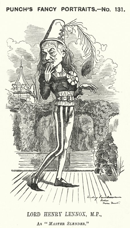 Soco cartoon: Lord Henry Lennox, político conservador inglês (gravura) de Edward Linley (after) Sambourne