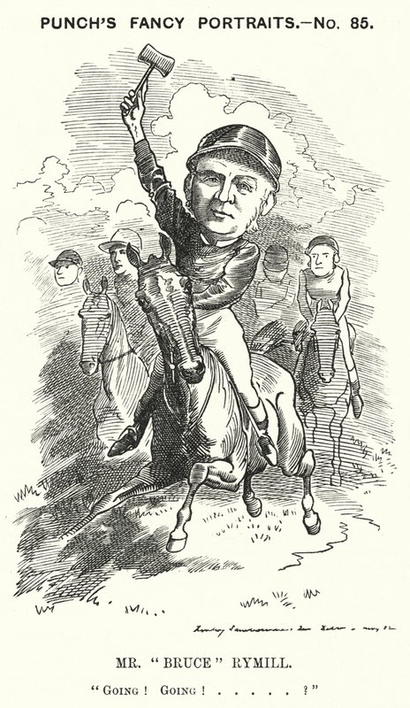 Soco cartoon: Sr. "Bruce" Rymill (gravura) de Edward Linley (after) Sambourne